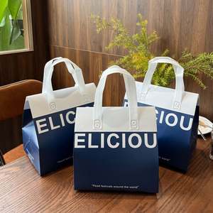 Sac isotherme portable en non-tissé avec logo personnalisé pour livraison de boissons et repas rapides, et sacs isothermes jetables pour plats à emporter - Product Image 3