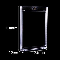 Boîte de présentation transparente en acrylique magnétique robuste pour compléments alimentaires, protection et rangement de cartes – Évolution conviviale