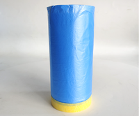 Film de masquage en HDPE, film plastique pré-collé pour peinture, film de masquage pour protection automobile