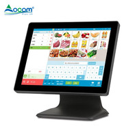Système de caisse enregistreuse tactile étanche de 15 pouces, machine POS, support en aluminium