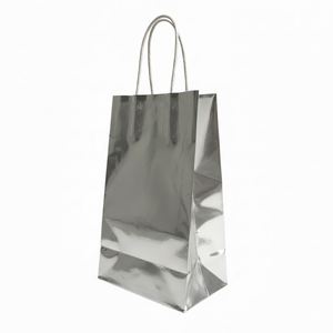 Bolsas de Papel Recubiertas con Logotipo Personalizado, Ecológicas y Asépticas de Fábrica LH, con Cinta Laminada para Empaque de Supermercados y Tiendas de Ropa - Product Image 4