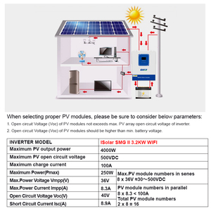 Easun điện 3.2kw 3.2kva 24V Tần số thấp năng lượng mặt trời biến tần với Built-in MPPT sạc điều khiển off-lưới điện để sử dụng nhà - Product Image 6