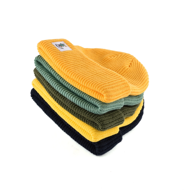 Aung Crown, Классические повседневные теплые зимние шапки на заказ, Вязаная Шапка-бини с акриловыми манжетами, Мужская Шапка-бини