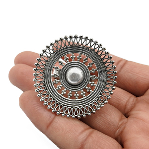 Anillos étnicos oxidados de Plata de Ley 925 hechos a mano a la moda exclusivos, joyería de plata Lisa hecha a mano a precios al por mayor a granel - Product Image 4