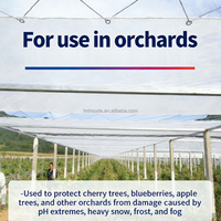Bâche de protection transparente pour vergers de cerises - Film plastique agricole tissé robuste anti-UV, durée de vie 5-10 ans