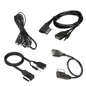 Kabel USB AUX Pengisi Daya Antarmuka Musik MMI Mobil Pabrik Kualitas Tinggi AMI untuk Mobil