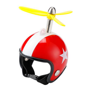 Casque de chien mignon avec hélice en résine plastique, accessoire de vélo pour enfants et adultes - Product Image 5