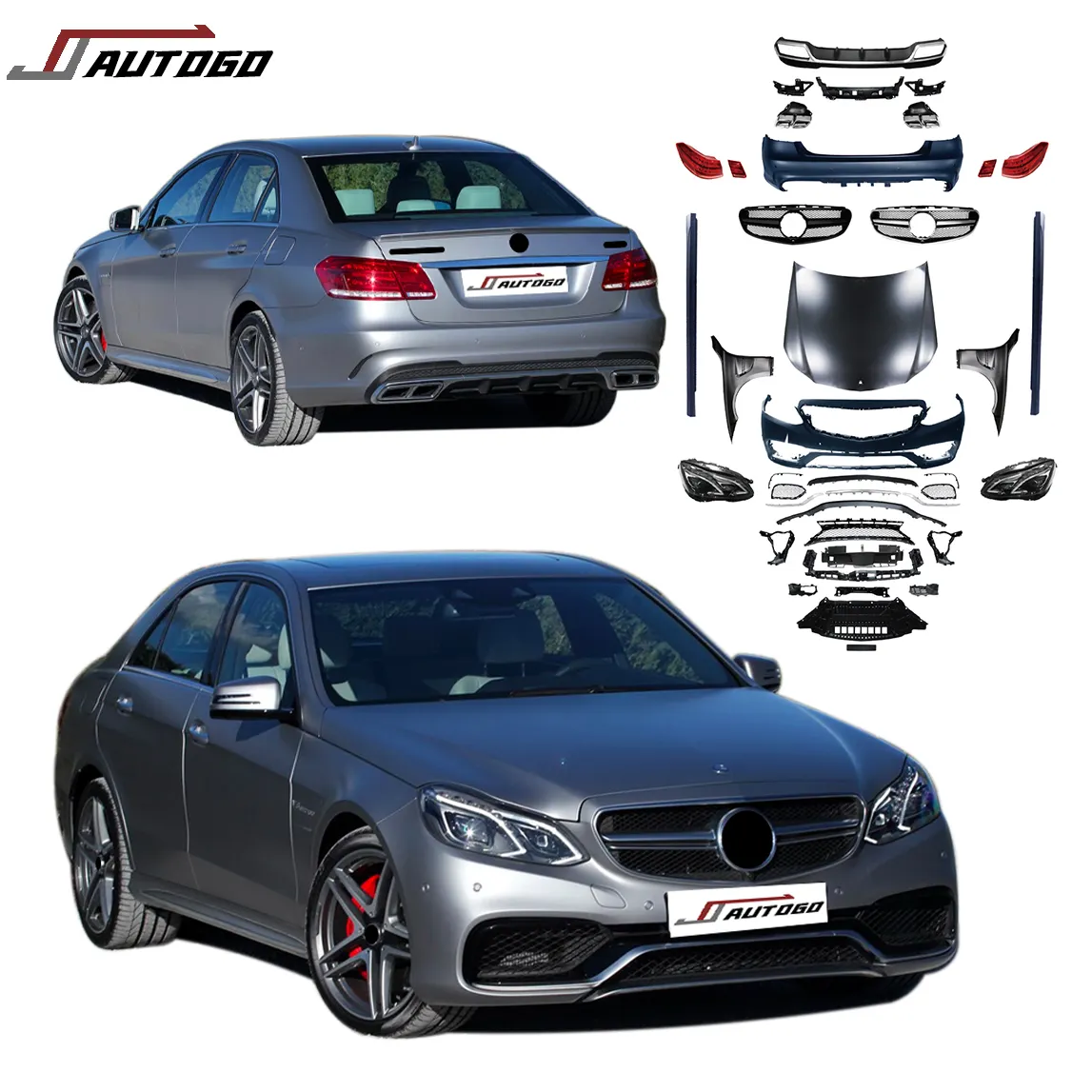 Kit de carrocería Auto Facelift Refit para Mercedes Benz E W212 2009 2010 2011 2012 Actualización a AMG E63s Style 2013 2014 2015