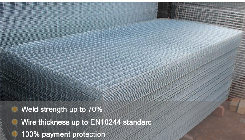 Coated Astm Standard 1mm Welded Wire Fencing Panels Stainless Steel