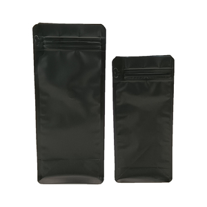 Sacchetti di chicchi di caffè a goccia stampati personalizzati con fondo piatto compostabile kraft personalizzati che confezionano con valvola e cerniera - Product Image 4