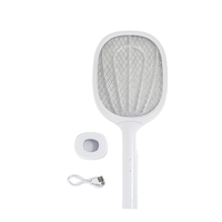 Raquette Électrique Anti-Moustiques à Lumière Bleue, Certification CE, avec Batterie Rechargeable, Vente en Gros