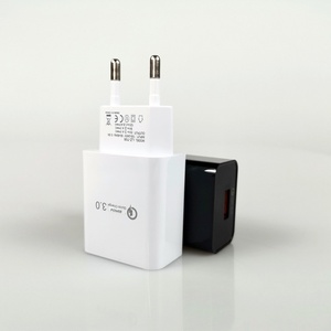 อะแดปเตอร์ชาร์จเร็วคุณภาพสูง 18W QC 3.0 มาตรฐานยุโรป/อเมริกา ช่อง<span class=keywords><strong>เ</strong></span>สียบ USB-A <span class=keywords><strong>เ</strong></span>ดี่ยว สำหรับ iPhone /Oppo/Xiaomi/Huawei - Product Image 5