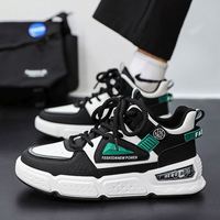 Chaussures de sport respirantes et confortables pour hommes, style skateboard, semelle plate personnalisée, durables, pour la course en extérieur