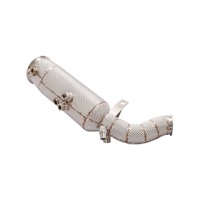 Downpipe Knalpot Stainless Steel untuk Audi A4/A5 Avant 2.0T dengan Ketebalan 1.5mm dan Garansi 1 Tahun