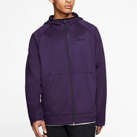 Sudadera con capucha de poliéster de alto rendimiento con cremallera completa, OEM al por mayor, para entrenamiento deportivo y fútbol