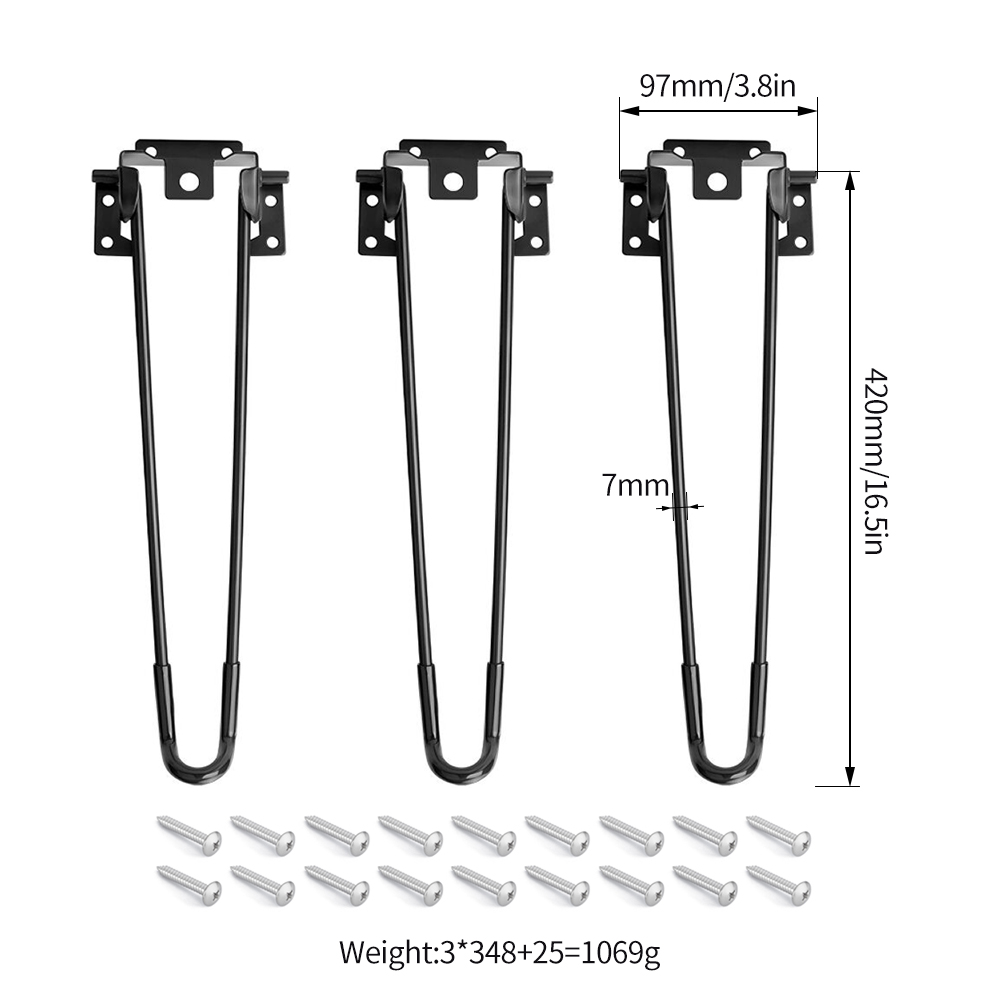42cm Black Leg * 3 Black