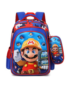 Sac à dos scolaire <span class=keywords><strong>personnalisable</strong></span> à motif de dessin animé tendance pour enfants, sacs universitaires de grande capacité, sac à dos décontracté pour étudiants, filles et garçons - Product Image 4