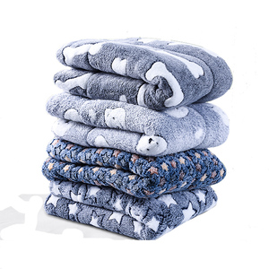 Wärme halten Winter Paw Print Haustier weiche Decke Plüsch Katze Sofa Hundematte Bettzubehör Haustierzubehör - Product Image 1