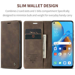 CaseMe nuovo annuncio Cover per <span class=keywords><strong>OPPO</strong></span> F19 F19s F21 Pro 4G custodia con portafoglio magnetico custodia in pelle per <span class=keywords><strong>OPPO</strong></span> F19 <span class=keywords><strong>A74</strong></span> A95 Flip Case - Product Image 6