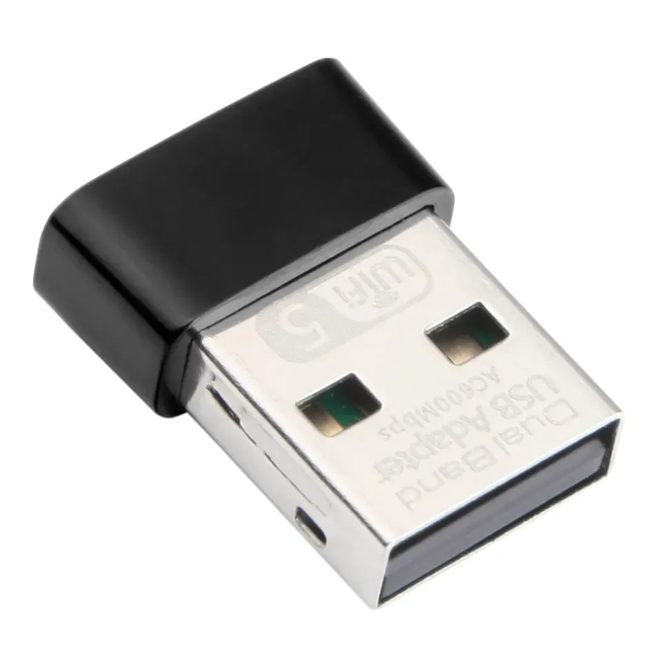 Mini Tarjeta de doble banda 600MBps USB Wifi adaptador de red Alfa Wifi adaptador Android TV Box Wifi adaptador