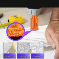 Cloche de diamant à tige triangulaire tressée sous vide, outils de coupe pour le diamant, carreaux en porcelaine, mèche de perçage pour trous, pièces