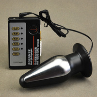 Vibrateur Électrique à Choc Anale, Plug Anal Vibratoire en Silicone, Pince Double Mamelon pour Femme et Homme, Jouet Sexuel
