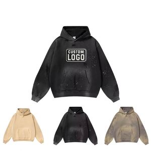 Sweat-shirts unisexes de haute qualité en coton épais 500 GSM, sans cordon, surdimensionnés, personnalisables avec logo, grandes tailles pour hommes - Product Image 1