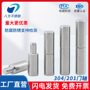 304 Stainless Steel Door Hinge Cylindrical Spindle Rotary Welded Heavy Duty Industrial Grade B - Product Image 1