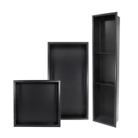Niches de douche encastrées 24x12 pouces, double étagère, en acier inoxydable 304, à insérer dans le mur, étanches, rangement intégré pour salle de bain et cuisine