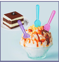 12000 pièces par carton, mini-cuillères jetables en plastique coloré de qualité alimentaire de 75 mm pour gelée, pouding, yaourt, crème glacée, dessert, gâteau, apéritif