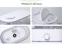 Humidificateur à main 3L Top Fill OEM Design 7 couleurs Veilleuse à faible bruit Humidificateurs pour chambre de bébé Cool Mist