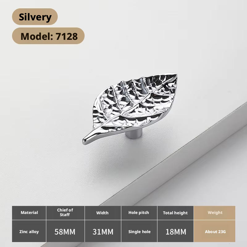 7128-Feuilles chrome brillant