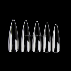 Stiletto recto para salón, Stiletto acrílico Artificial afilado, tipo francés, larga prensa falsa en puntas <span class=keywords><strong>de</strong></span> <span class=keywords><strong>uñas</strong></span> <span class=keywords><strong>de</strong></span> Gel, 4XL, No C - Product Image 3