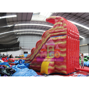 Rentals Business Heavy Duty PVC <b>Inflatable</b> Water Play Facilities Water Slide Flaming Mountain-Themed <b>Inflatable</b> <b>Pool</b> Slide - Product Image 2