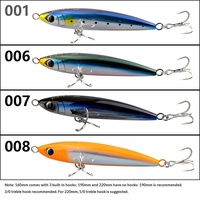 SHIMANO Japon Pingzheng Pencil 22cm 114g Pêche en mer Flottant Eau Luya Appât artificiel dur Hameçons Appât de pêche