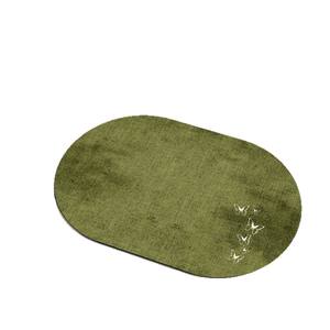 Tapis de bain en terre de diatomée, motif lapin de dessin animé ovale, absorbant et antidérapant, pour salle de bain, entrée, chambre à coucher, cuisine - Product Image 5