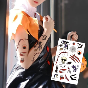 Tatuajes Temporales de Manga Completa con Diseño de Calavera de Dragón Personalizado, Duraderos, Resistentes al Agua, Creativos, Arte Corporal - Product Image 6