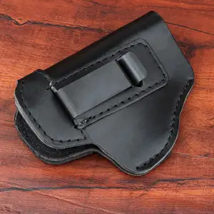 Universal IWB Genuine Leather Gun Holster Concealed Carry Soft Material Holster For Man Woman Fits Right Hand