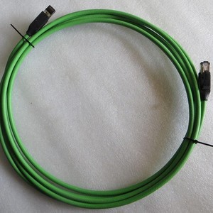 MURR Cat 5e Network <b>Cable</b> 2x2xAWG22 7 Stranded <b>RJ45</b> to <b>RJ45</b> Green PUR Jacket Germany Made - Product Image 1