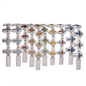 Luxury Color Moissanite Hip Hop Jewelry 5 Style 925 Silver GRA Certified Unisex Cuban Link <b>Bracelet</b> Passes Diamond Tester - Product Image 2