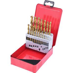 KS TOOLS Jeu de forets hélicoïdaux HSS-G dans un coffret métallique 19 pcs 1-10mm - Product Image 1