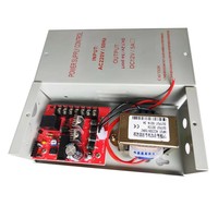 Alimentations électriques pour contrôle d'accès, 12V, 79% d'efficacité, entrée 220V, en cuivre pur, carte rouge, Dongguan5A AOXING, approvisionnement direct usine, protection contre les courts-circuits