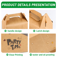 Caja de Papel con Revestimiento Acuoso y Sin Plástico con Asa, Venta al por Mayor, Cajas para Llevar Ecológicas y Compostables, Fabricante en China