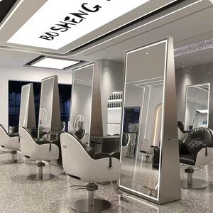 Station de coiffure et de beauté de luxe avec miroir et éclairage LED, meuble de salon de coiffure, modèle 2026, direct usine - Product Image 5