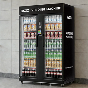 Distributeur automatique de caméras IA XMAI, capacité 1500L, 7 étagères, 20 colonnes, accepte Apple <span class=keywords><strong>Pay</strong></span>, Google <span class=keywords><strong>Pay</strong></span>, <span class=keywords><strong>Samsung</strong></span> <span class=keywords><strong>Pay</strong></span>, réseau 5G, télécommande - Product Image 1
