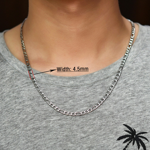 Largeur 4,5 mm Argent