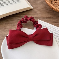 Daou – Nouveaux mini-élastiques à cheveux en polyester de 5 cm, nœuds papillon de couleurs unies, durables, de haute qualité, élégants, accessoires pour cheveux pour femmes et filles