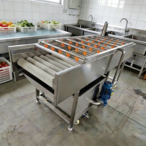 Machine de nettoyage et de pelage des fruits de mer, des huîtres, des coquillages et des palourdes en acier inoxydable 304 avec rouleau brosse - Product Image 6