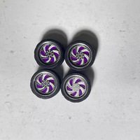 Offrez-vous la douceur des moyeux de roue en alliage métallique modifiés Dual-bearing 11mm 1/64 DUB Car Culture avec une largeur de pneu de 52mm