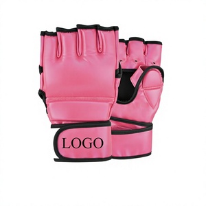 ถุงมือชกมวย MMA สำหรับมืออาชีพ แบบ Sanda Kick Boxing ป้องกันน้ำ ยืดหยุ่นได้ ไม่มีนิ้ว  วัสดุ PU - Product Image 2